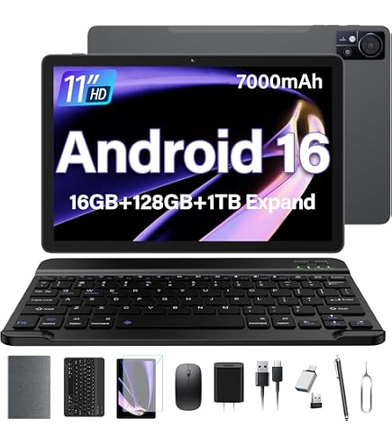 Amazon.com : KADYBE Android 15 Tablet 11 inch, 2025 Latest Tablets