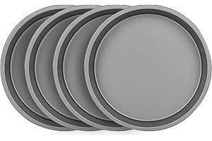 BAKEREZE G & S Metal Products Company Baker Eze Nonstick 9-Inch Round Cake Pans, Set of 4