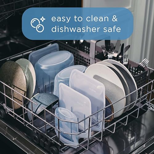 Stasher Platinum Silicone Food Grade Reusable Storage Bag, Clear (Bundle  4-Pack Large) Reduce Single-Use Pla