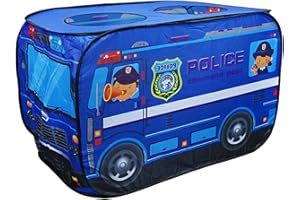 Kids Pop-Up Tent 44.1x27.6x29.5 Foldable Car Tent Breathable Play with Rolling Door & Skylight Non Shrink Fade Resistant Kids