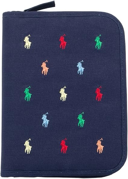 Amazon ポロ ラルフローレン Polo Ralph Lauren 母子手帳ケース マルチケース マザーズ ブックキャンバス ネイビー マルチカラー刺繍 Cwpoacci9p 並行輸入品 母子手帳ケース ベビー マタニティ 通販