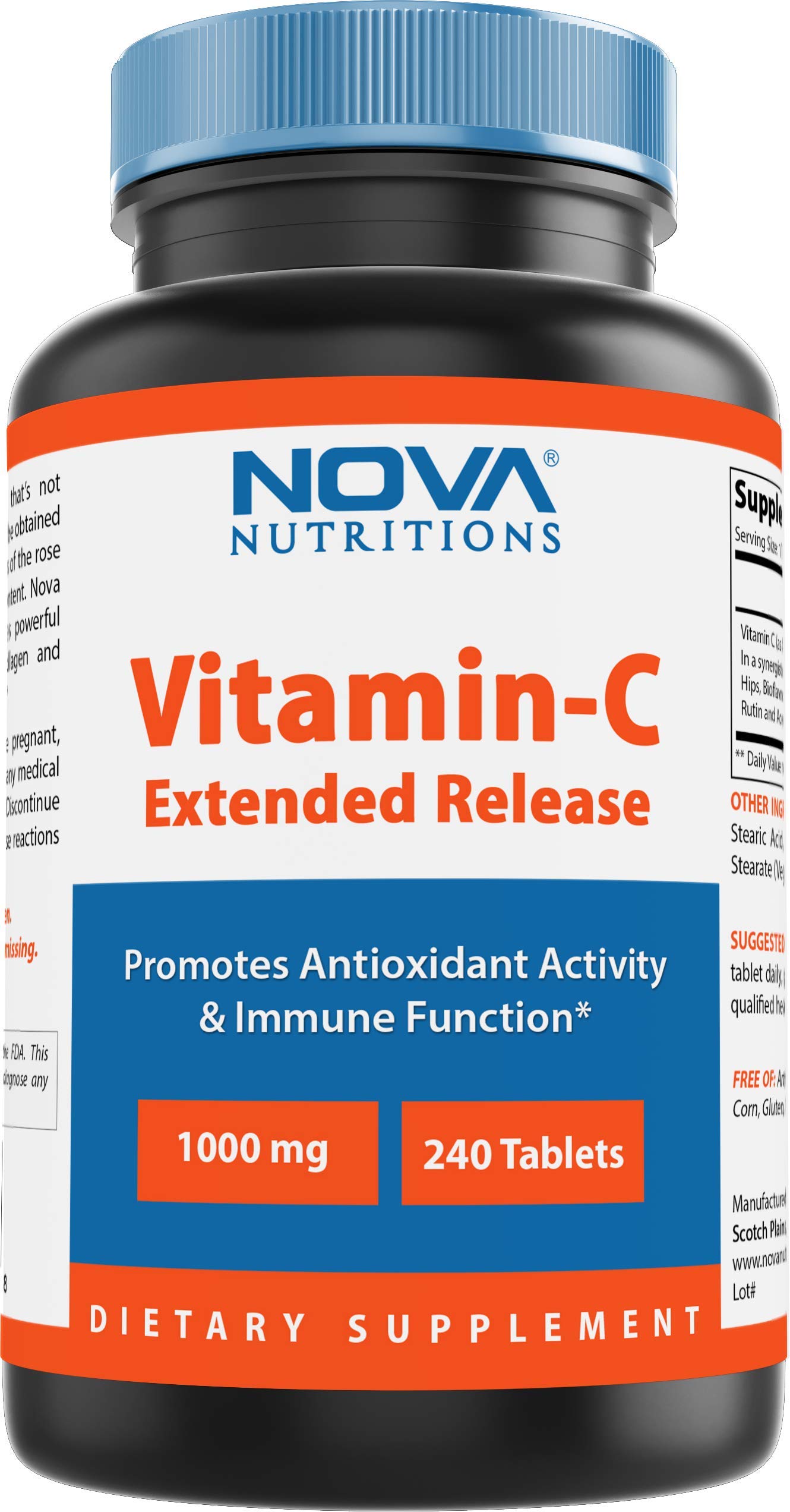 Nova Nutritions Vitamin C 1000 Mg 240 Tablets Extended Release Made With Rose Hips Rutin Acerola Powder Bioflavonoids Buy Online In Sri Lanka At Desertcart Lk Productid
