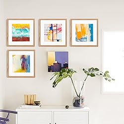 12x12 Picture Frames, Natural Oak Wood Frame 12 x