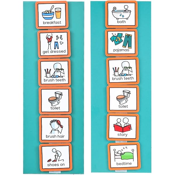 Kids Daily Routines Visual Schedule Checklist Occupational Therapy ADL ...
