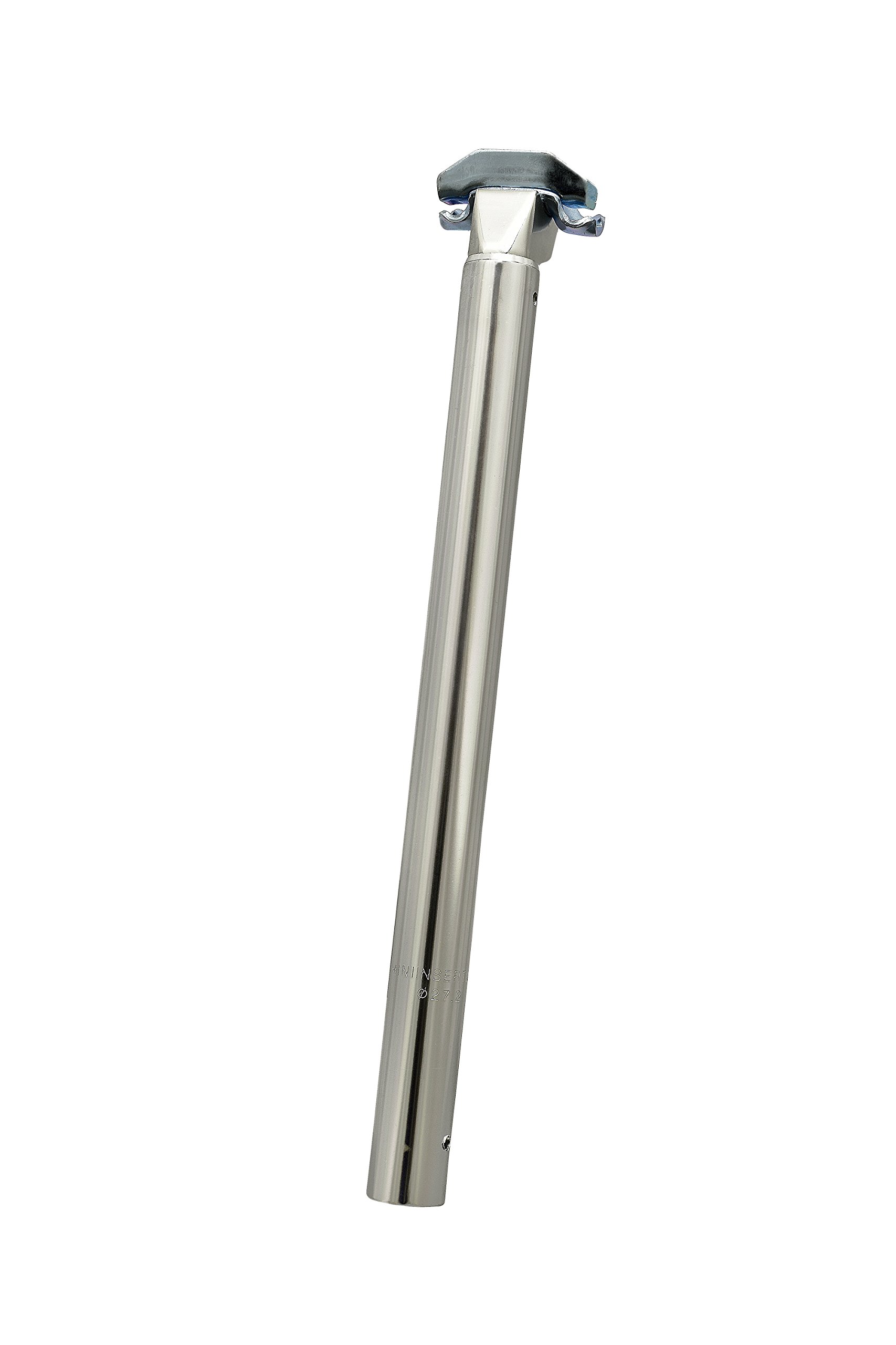 Büchel aluminium seatpost 27.2x350 mm, gloss finish, not spring loaded, silver, 95258