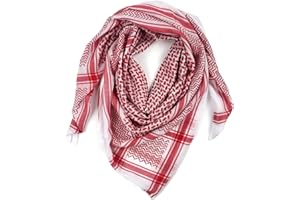 Craoopii Palestine Scarf, Keffiyeh, High Headscarf, Keffiyeh Neck Head Scarf Wrap for Men Women