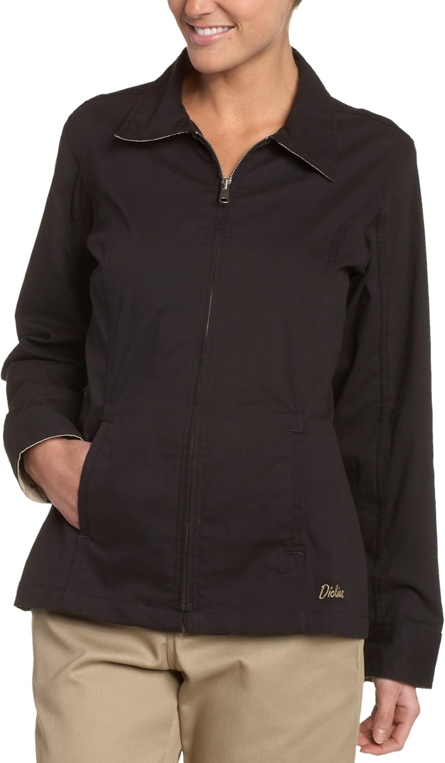 Dickies Women's Stretch Twill Jacket at Amazon Women’s Clothing store