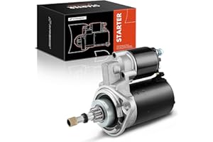 A-Premium Starter Motor Compatible with Porsche 914 70-73 1.7L, 74-75 1.8L & VW Beetle 67-69 1.5L, 70-79 1.6L & Combi, Karmann Ghia, 1.1KW 12V CCW 9 Teeth, Replace# 6004AA0021, 111911023, 111911023A