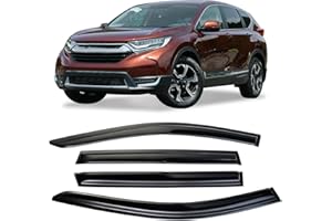 Arokzn 94269 4pcs Tape-On Window Visors Rain Guards Deflector Designed for 2017-2022 Honda CR-V (CRV)