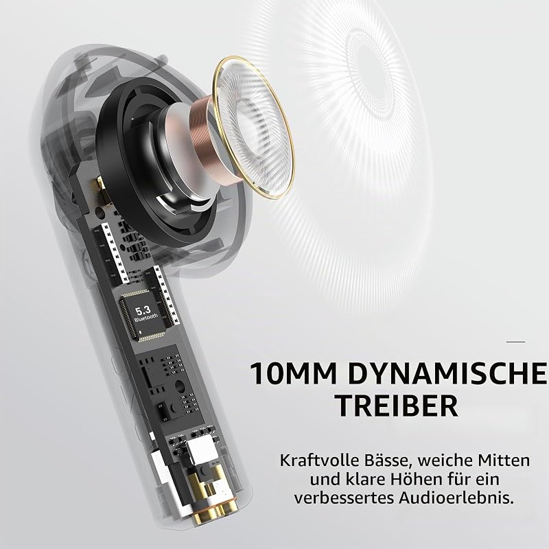 E2 Kabellose Bluetooth In-Ear Kopfhörer mit Tiefer Bass IOS & Android