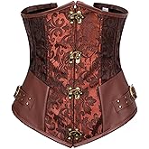 Moonight Underbust Corset Steampunk Half Waist Corset Bustier Underbust Waist Cincher