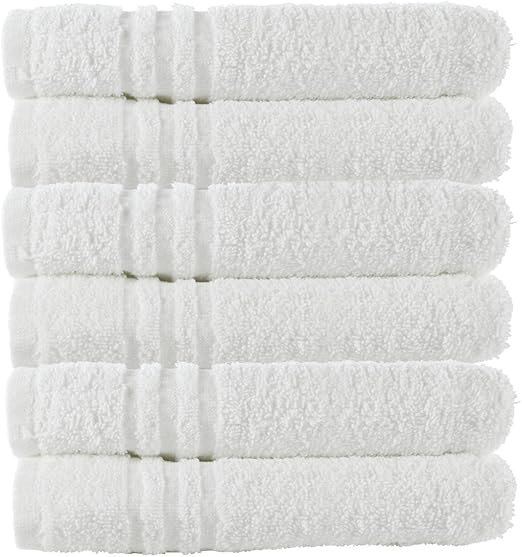 JMR 100 Cotton White Terry 22x44 Towel Multi Purpose Bath