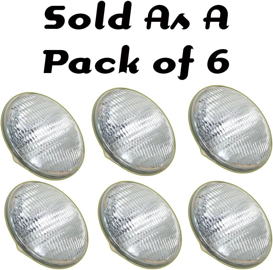 Lamp Lite 500 Watt Par 56 Wide Lamps, 6 Pack