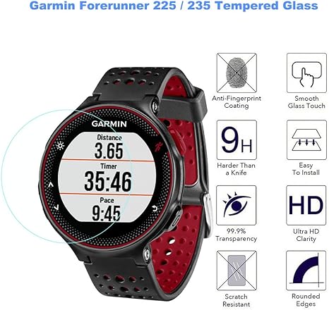 garmin 235 glass screen protector
