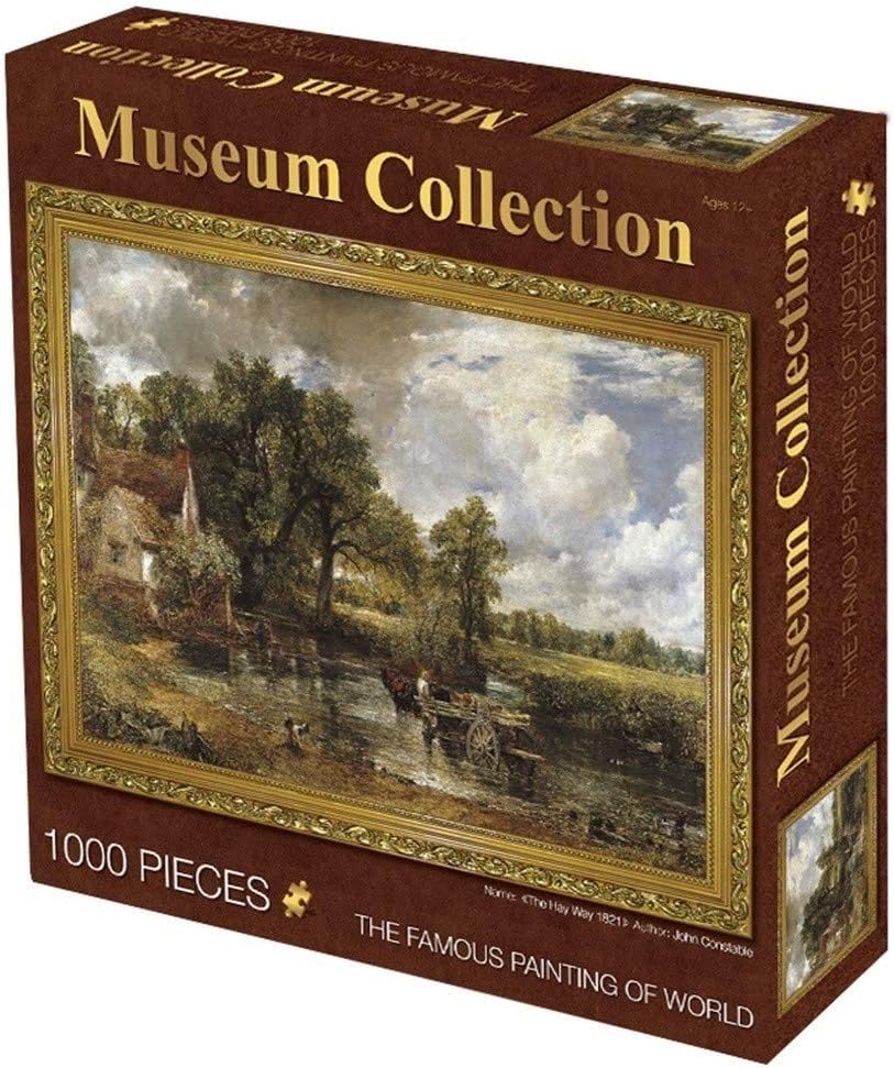 HUIJU Museum Collection Famous Painting Jigsaw Puzzle, Classic 1000 Pieces Boxed Photography Toys Game Art for Adults & Kids,T