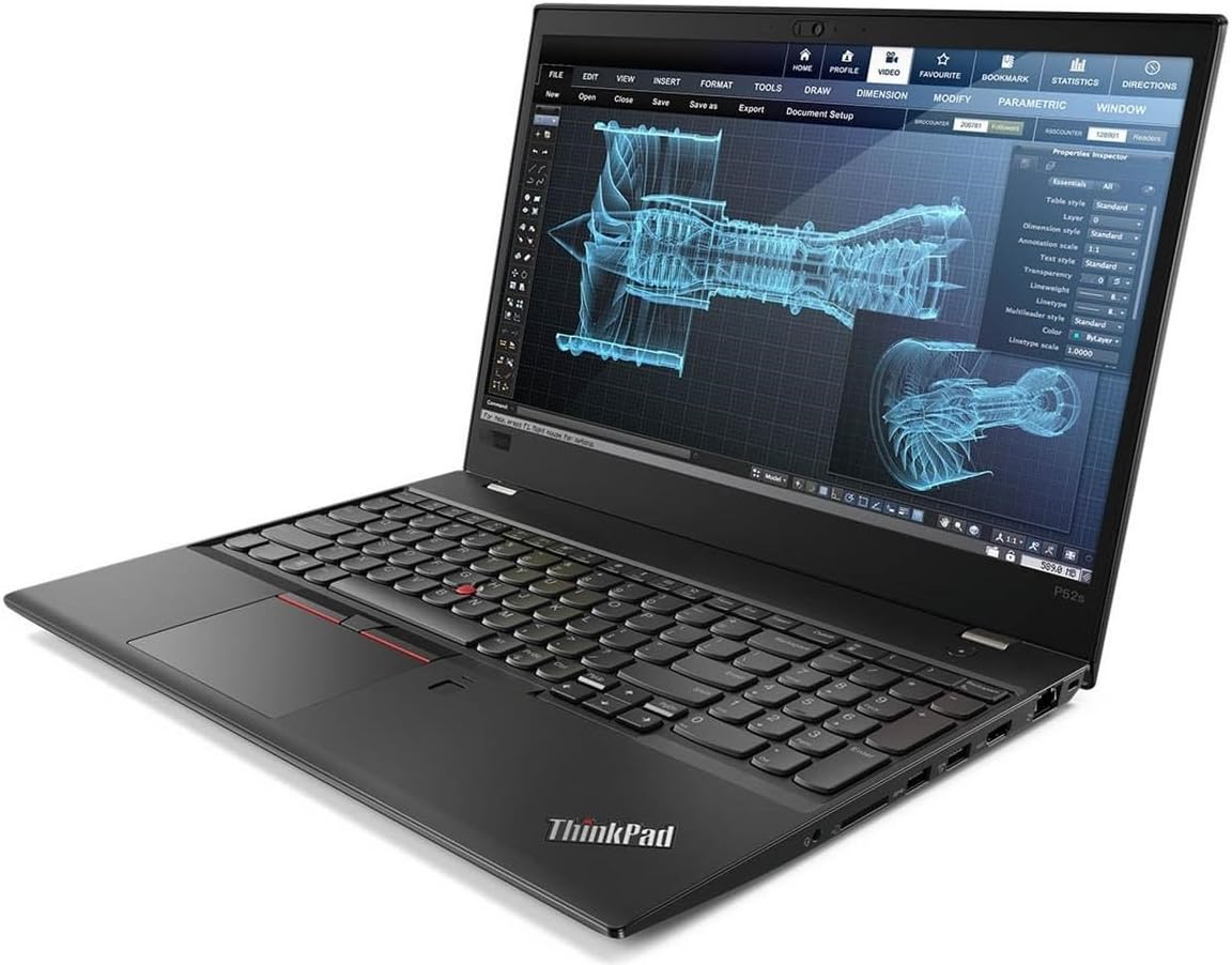 Lenovo ThinkPad P52s 15.6" Workstation - Core i7 1.8GHz CPU, 16GB RAM, 512GB SSD, Windows 10 Pro