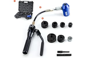 IBOSAD Hydraulic Knockout Hole Punch Driver Kits 1/2 to 2 inch Electrical Conduit Hole Cutter Set KO Tool Kit Metal Sheet Puncher,Punch Dies be Seconday Cutter