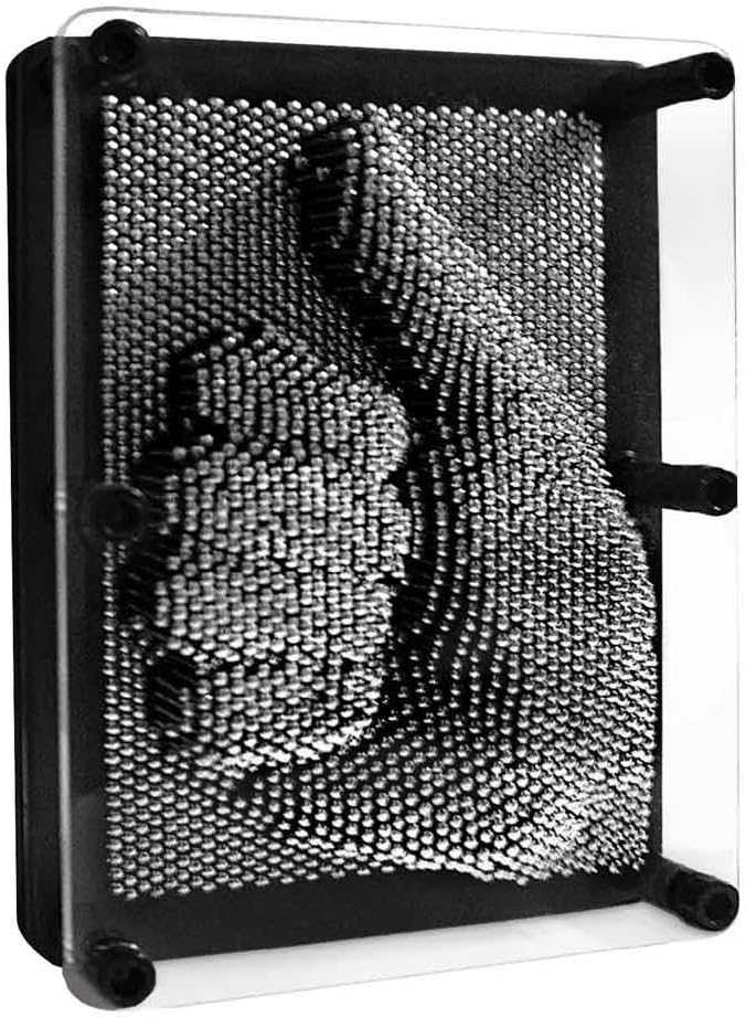 RED5 Pin Art 2400 Pins Executive Desk Toy 3D Metal Image Sculpture Maker, Multicolour
