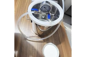 VIUSEO 26/20/13/9 Gallon Vacuum Chambers for Resin, Stainless Steel Degassing Chamber Kit with Clear Lid, for Stabilizing Wood/Epoxies Casting/Essential Oils (No Pump)