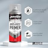 Jenolite Anti-Rust Primer Spray Paint Red 400ml High Zinc Content view 2