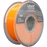 Likesilk 3D Printer Filament ABS Orange 1KG, Neatly & Strong 1.75mm Filament for 3D Printing, Accuracy +/- 0.02mm 1KG Spool(2
