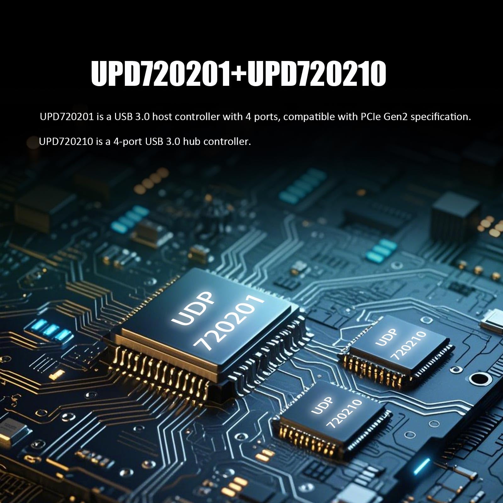 Glotrends 8-Port Usb Pcie Card Rear Bracket And Port Configuration