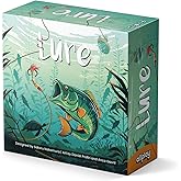 Allplay Lure Board Game for Adults or Families, 2 to 5 Players | Wager Dice to Roll and Catch Fish | Push Your Luck with Less Dice Or Secure The Catch | 1-Minute to Teach