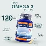Zipvit Omega 3 Fish Oil 1000mg 120 Softgels EPA 180mg DHA 120mg view 5