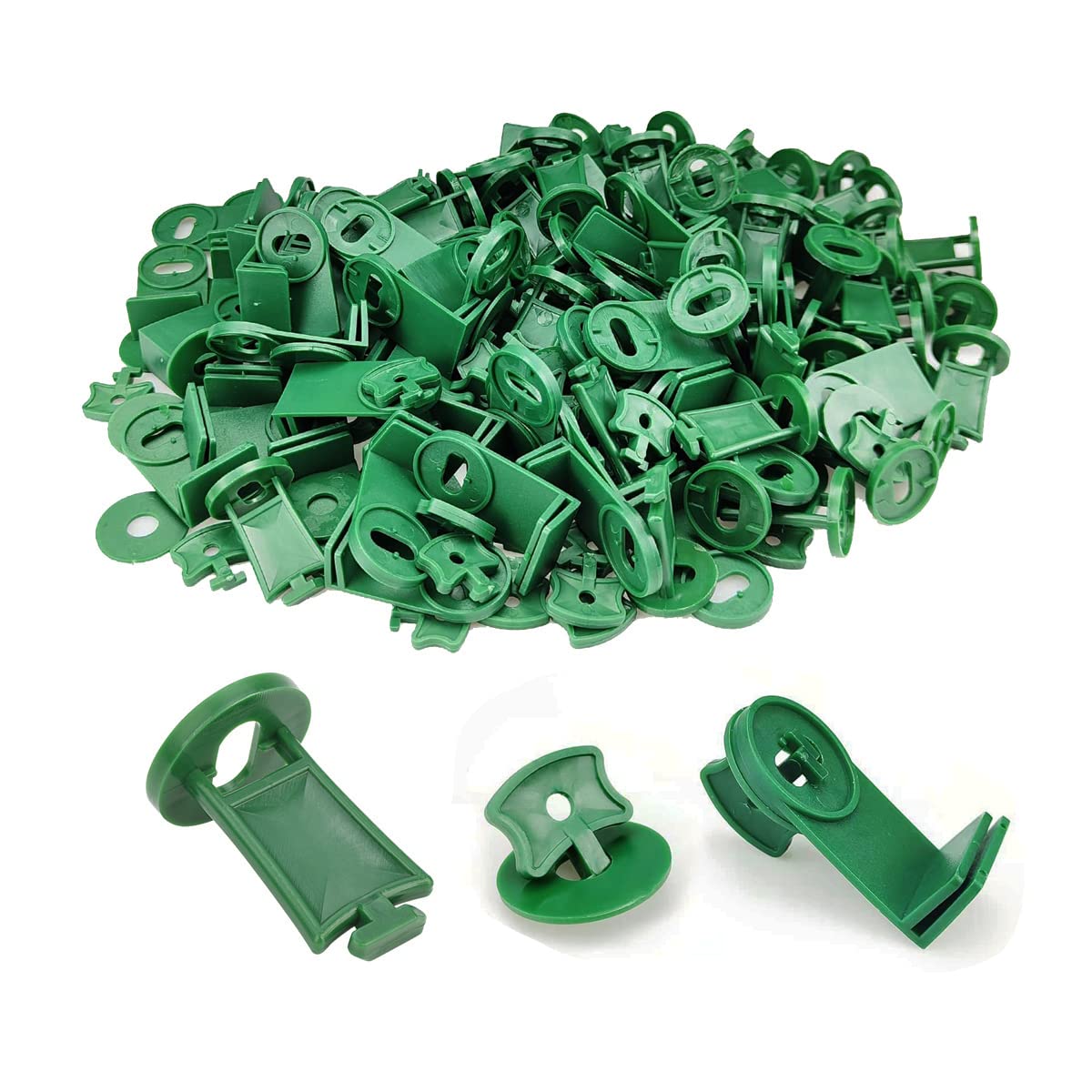 Otzoan Greenhouse Twist Clips Plastic Greenhouse Fixing Clips Washers Extender Corner Clips for Aluminium Greenhouse Bubble Wrap Insulation Netting Shading