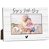 upiquiet Gigi's Little Boy Picture Frame for Nana Gigi, First Grandma New Nana Birthday Gifts from Grandkids Grandson, 4x6 Photo Frames Tabletop Display for Home Office Desk Decor -13