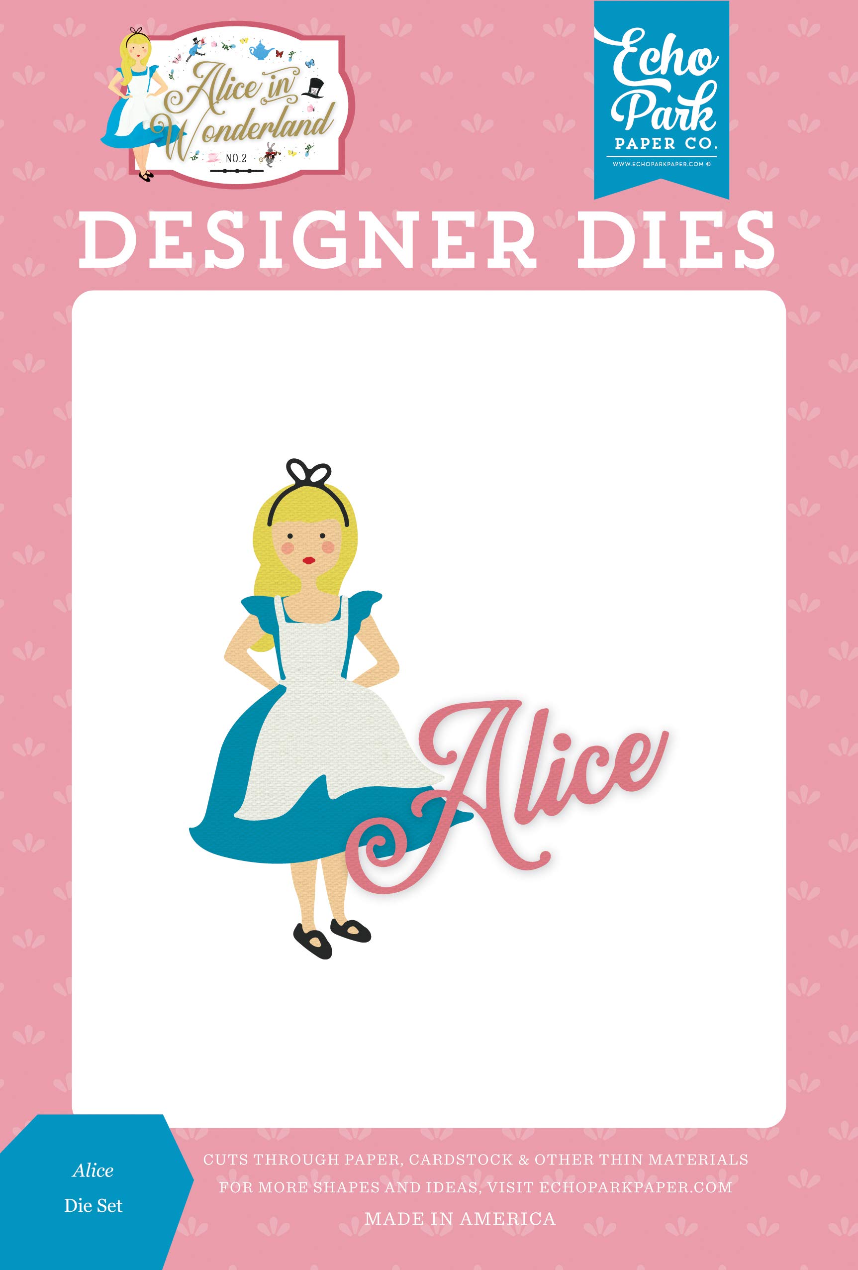 ECHO PARK PAPER COMPANY WNDR2 Dies, Alice, Alice in Wonderland No. 2, One Size