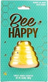 Gift Republic Bee Happy Bath Bomb Sweet Honey Scent Hive Design Relaxing Bath view 3
