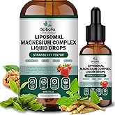 Magnesium Complex Supplement 8 Elemental 1000mg - Magnesium Glycinate, Citrate, Malate, Taurate, Chelated for Easy Absorption for Bones Muscle Recovery Energy, Liposomal Liquid Potency Than Capsules