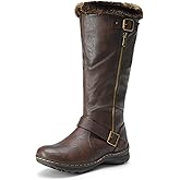 DREAM PAIRS Women's Knee High Boots Thick Faux Fur Lined Winter Snow Warm Boots with Zipper