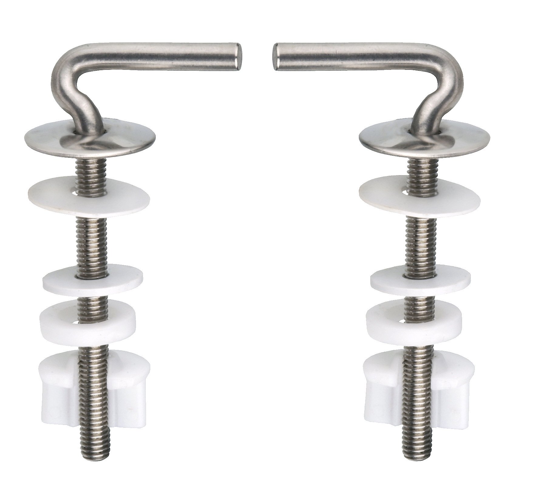 CORNAT TEC364896 Toilet Seat Hinge with Mounting - Clear