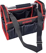 Amtech 13" Tool Tote Bag Open Heavy Duty Waterproof 19 Pockets Electrician view 4
