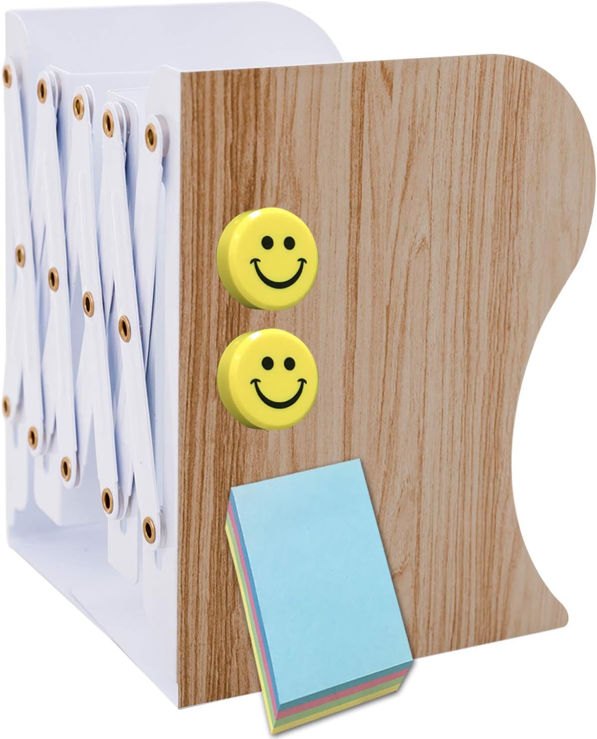 Qualsen Book Ends Adjustable Bookends, Metal Book Ends for Shelves Non-Skid Heavy Duty