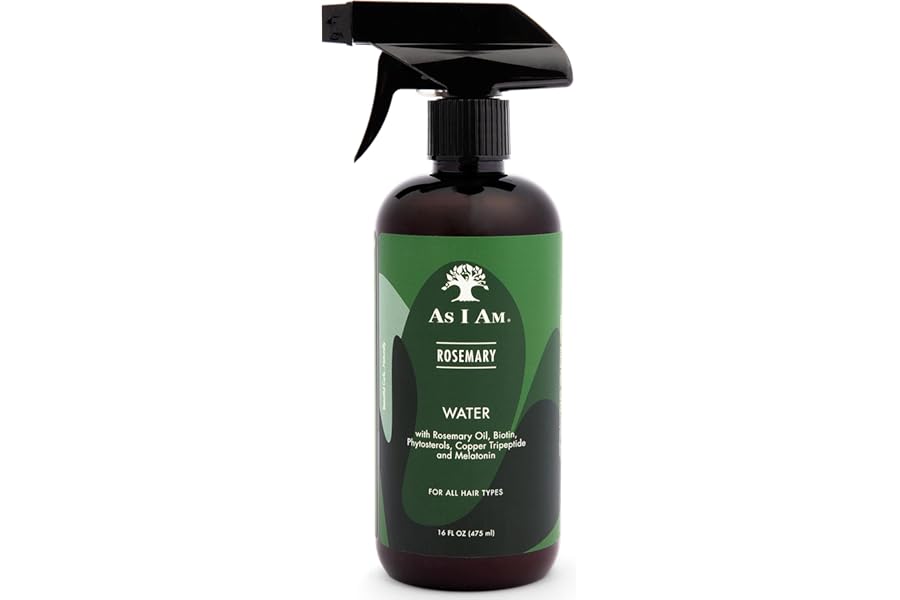As I Am Rosemary Water 16 oz – Scalp Treatment for Hair Density – with Biotin & Saw Palmetto