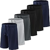 BVNSOZ Boy's Basketball Shorts Youth Boy's Active Athletic Performance Shorts with Pockets Moisture Wicking Shorts for Boys