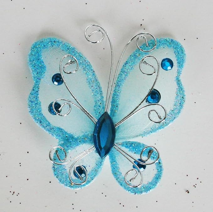 Set of 20 pcs Organza butterfly craft wedding party