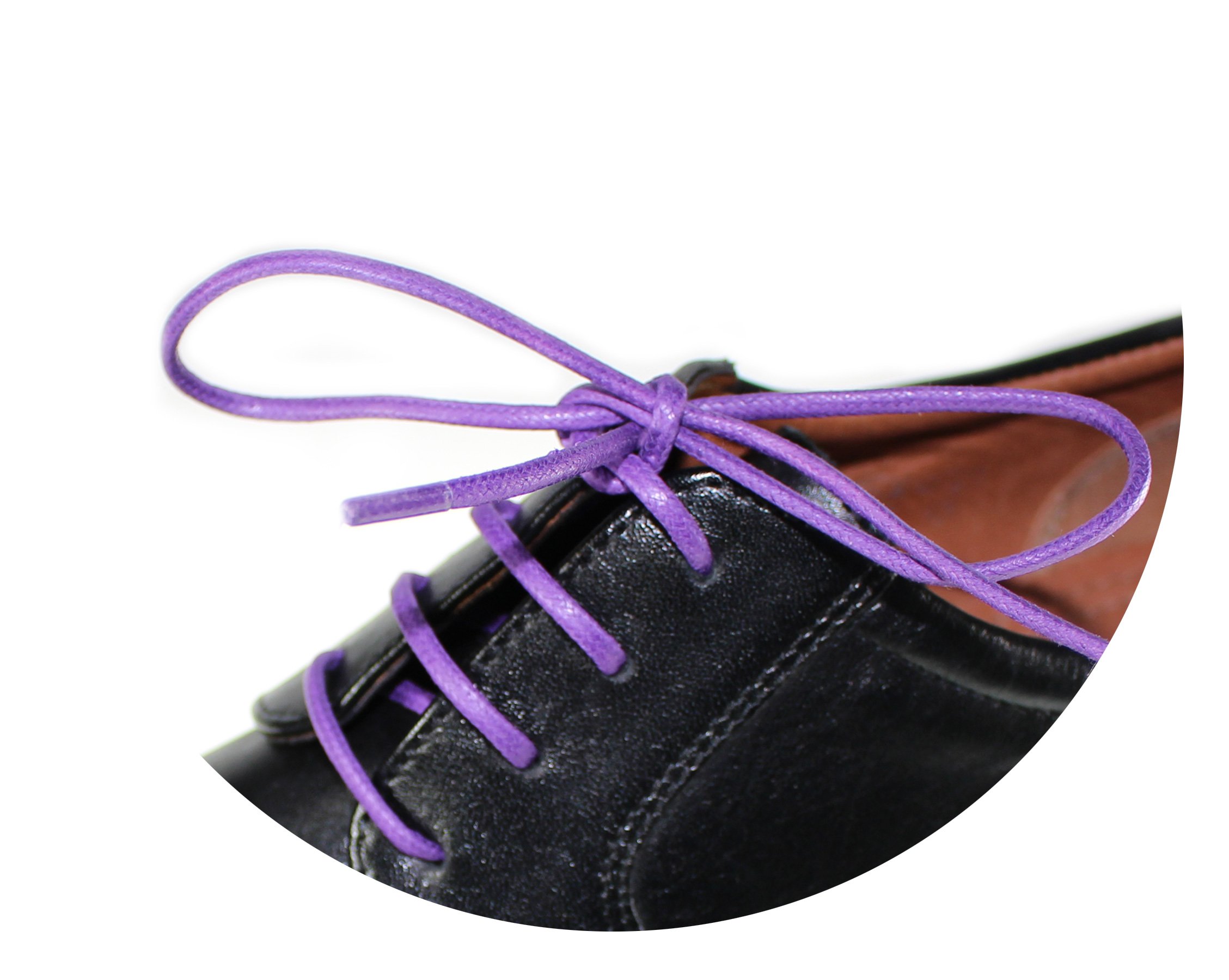 purple dress shoe laces