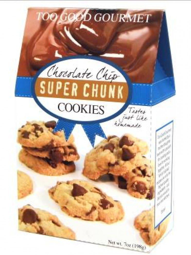 Too Good Gourmet 5 Pack of Chocolate Chip Super Chunk Cookies | Soft Baked to Perfection | Delicious Dessert Snacks | Great Gift