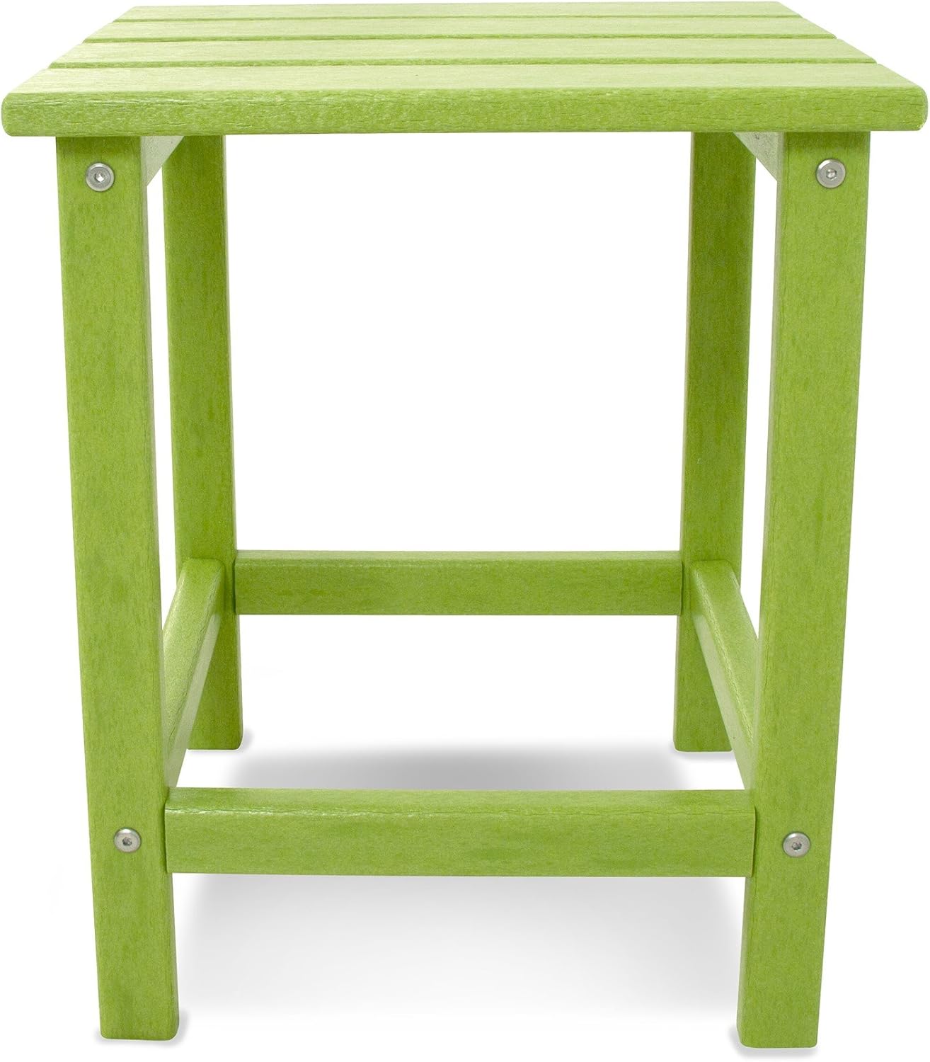 POLYWOOD ECT18WH Long Island 18" Side Table, White : Patio Side Tables : Garden & Outdoor