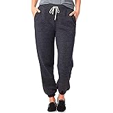Alternative Women's Sweatpants, Washed Terry Cuffed Fleece Sweatpant