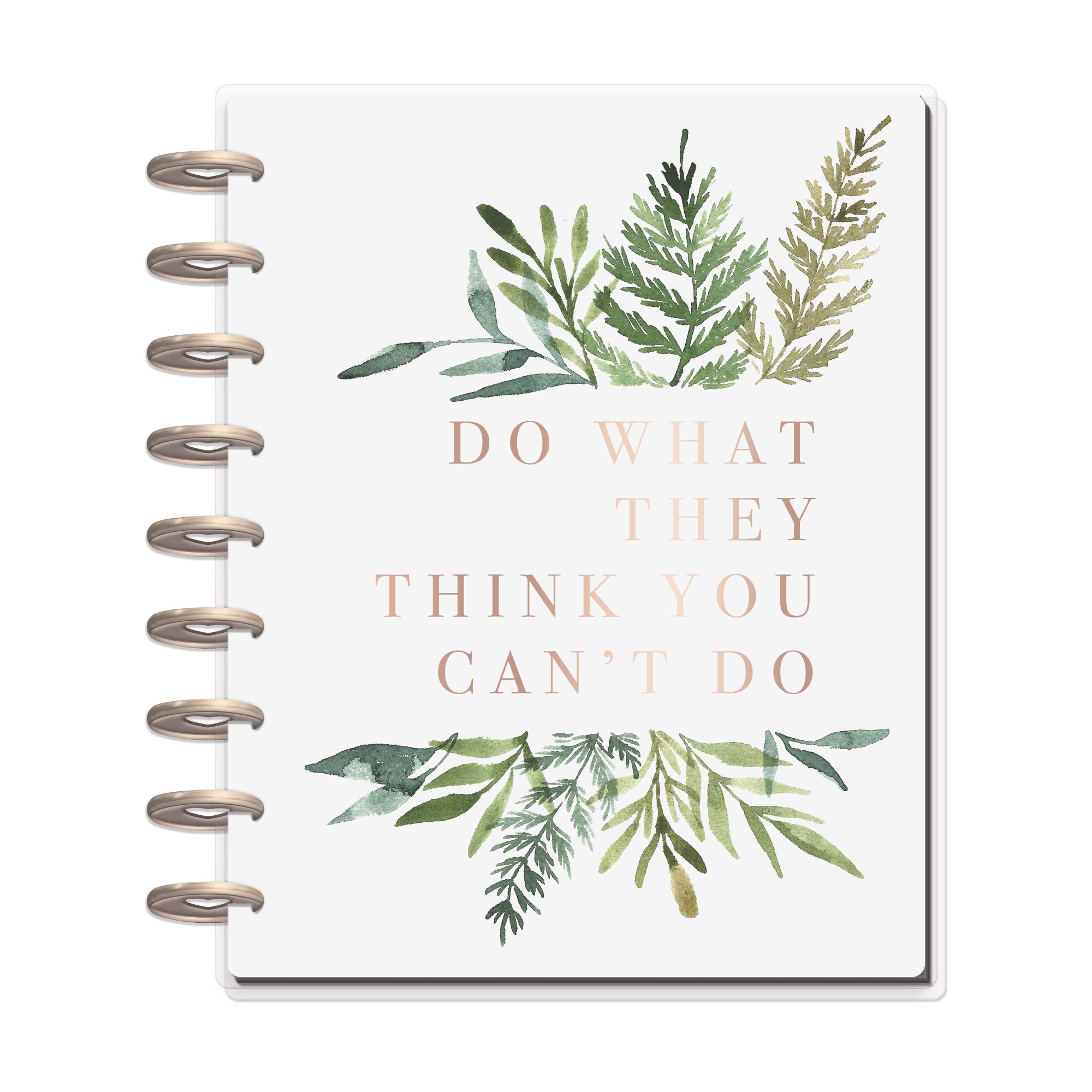 The Happy Planner - Garden Vibes Theme - July 2020 to December 2021 - Vertical Layout - Weekly & Monthly Disc-Bound Pages - Scrapbook - Classic Size