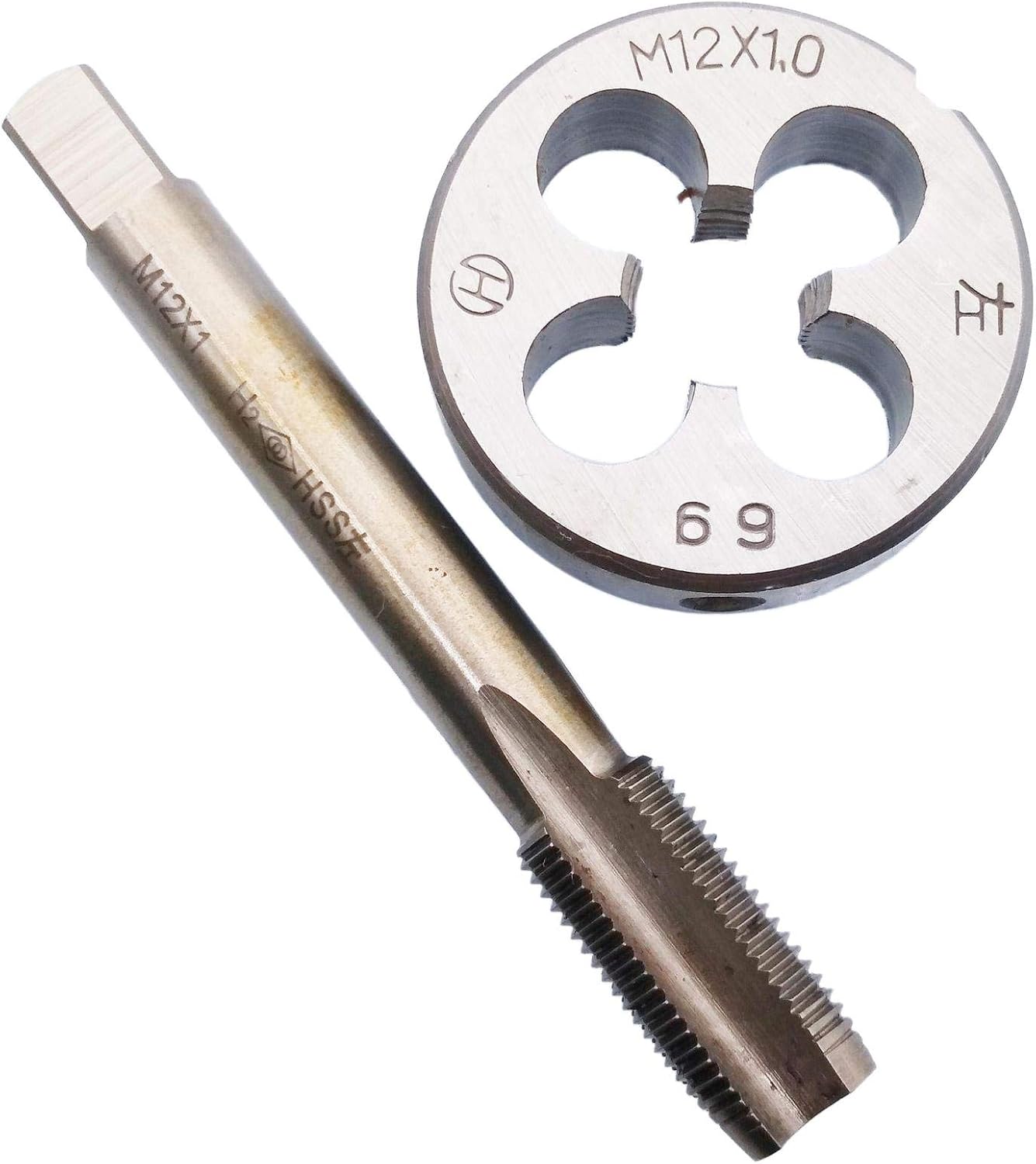 Burkit M16 X 1.25 Tap And Die Set – Right-Hand Threading Kit For Metalworking (HSS Tap & Alloy Steel Die)