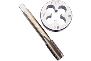 YODAOKE HSS M12 x 1mm Tap and M12 x 1.0mm Die Metric Thread Left Hand