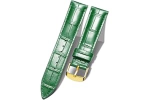 BINLUN Leather Watch Band Genuine Calfskin Replacement Watch Strap Quick Release Crocodile Pattern 10 Colors 13 Sizes for Men Women(10mm,12mm,14mm,16mm,17mm,18mm,19mm,20mm,21mm,22mm,23mm,24mm)