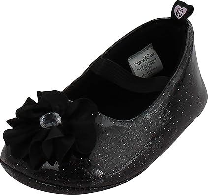 girls black sparkle shoes