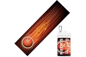 Sukeen Cooling Towels for Neck and Face with Basketball Style, Cool Sweat Towels for Hot Weather, Basketball Sport Pattern Microfiber Towels for Yoga, Basketball, Running, Fitness, and More